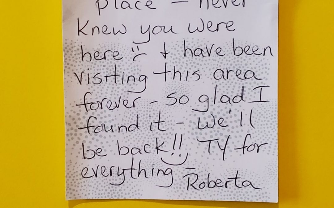 Thank you from Roberta